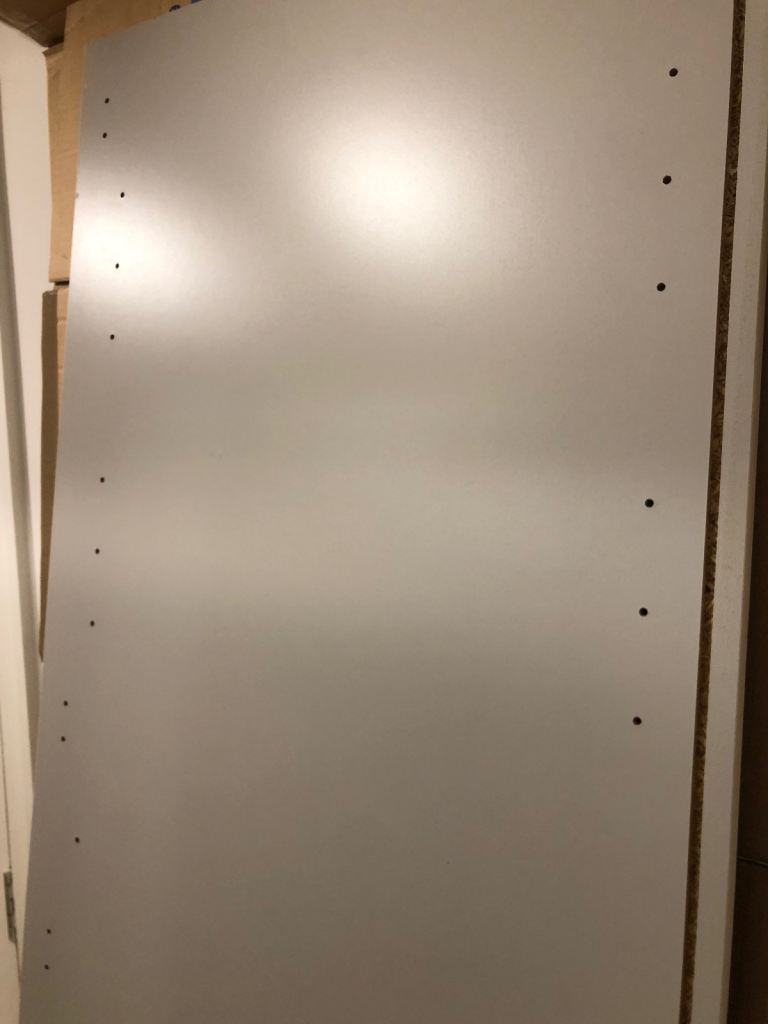 FREE HABITAT ITALIAN PEROUSE WHITE HIGH GLOSS MIRRORED WARDROBE DOOR