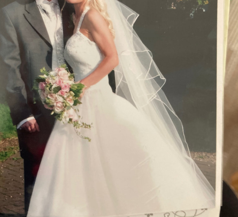 Ivy Brides Wedding Dress and Cathedral Veil included 