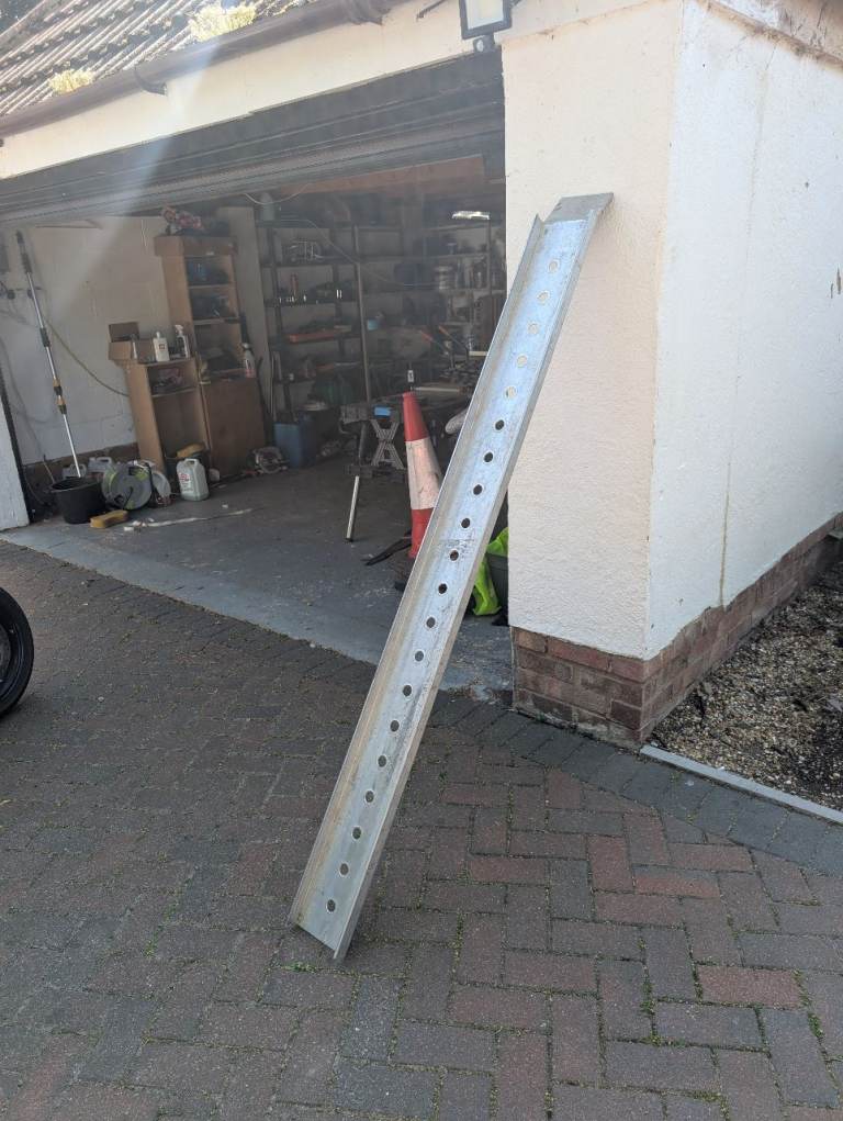 Fly racing motorbike ramp