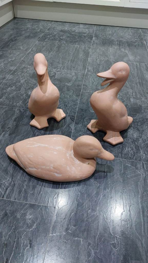 Terracotta Duck Ornaments 