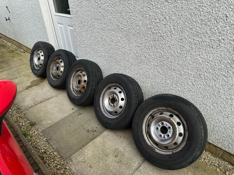 5x Citroen Relay Wheels/Hub Caps/Bolts (5x118)