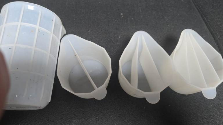 Silicone Resin Craft Moulds - Various Shapes, Good Condition