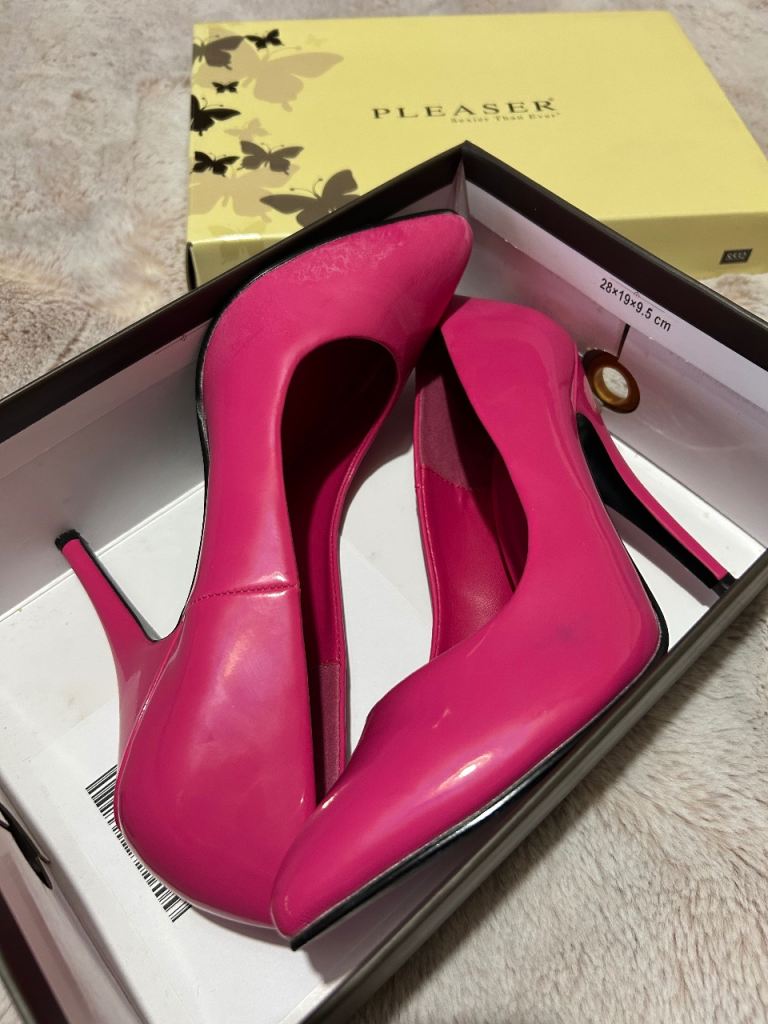 image for Pleaser Pink Heels in ladies size 6 uk
