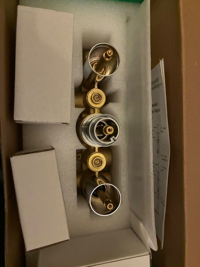 NEW Triple Concealed Thermostatic Shower Valve - Victorian Plumbing