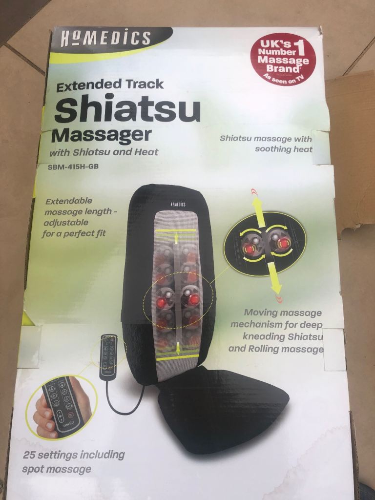Shiatsu seat massager pristine condition. Remote controlled 