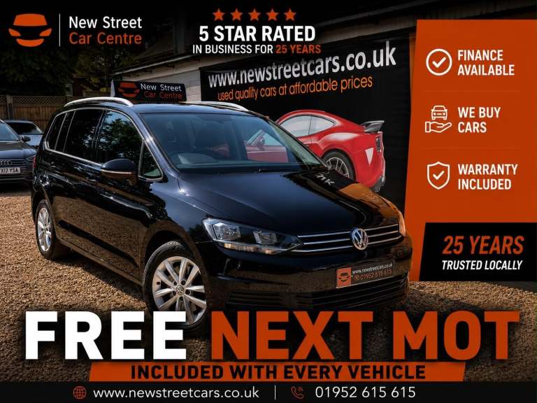 2018 Volkswagen Touran 1.6 TDI SE Family Euro 6 (s/s) 5dr MPV Diesel Manual