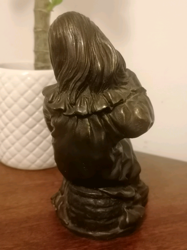 Latex Mould Of This Lovely Young Boy Holding His Puppy.