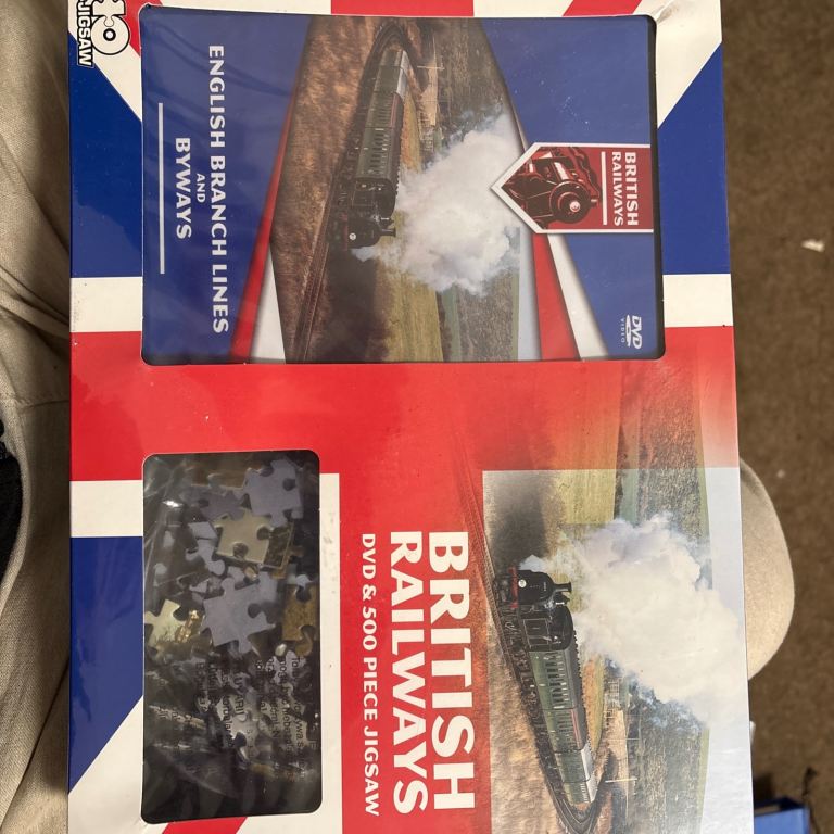NEW British Railways DVD & 500 Piece Jigsaw Puzzle Set