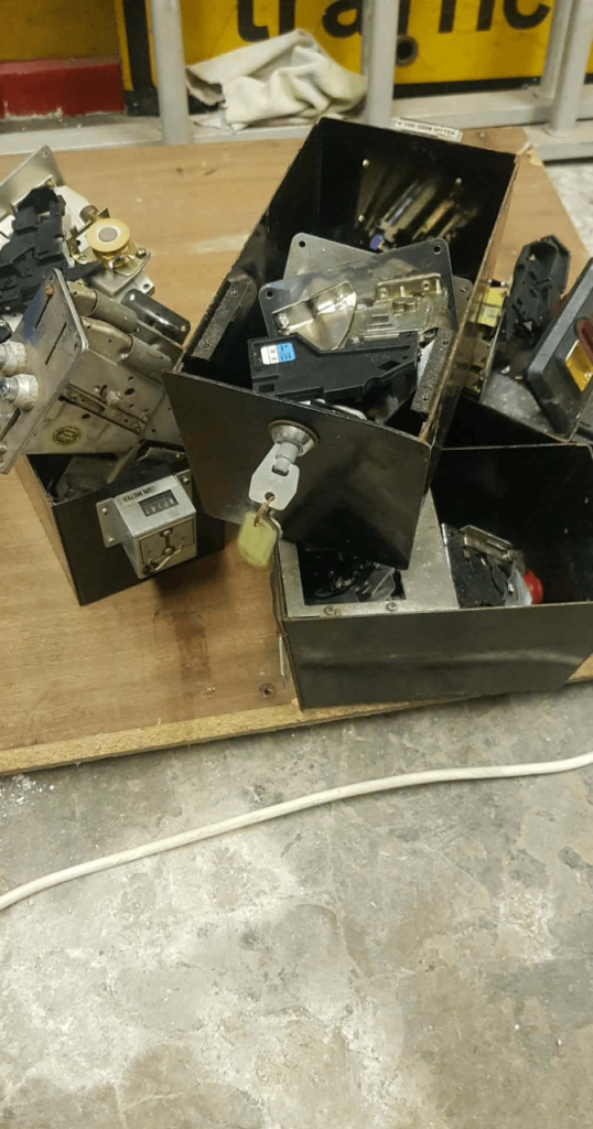 Job Lot: Vintage Arcade Coin Mechanisms and Spare Parts
