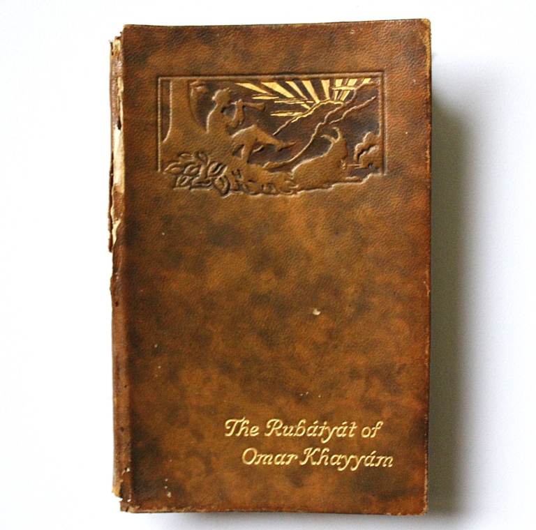 Rubáiyát of Omar Khayyám – Antique Leather Edition (c.1920s) – Collins Clear-Type Press
