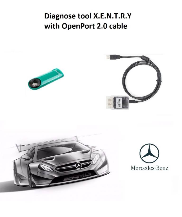 March 2026 Xentry Mercedes Diagnostic tool Software with Openport 2.0 Cable (posting available)