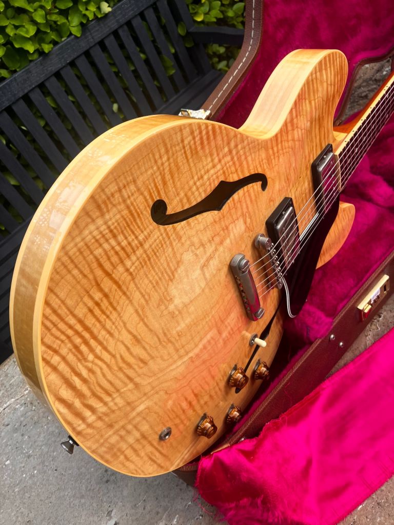 ♚EXQUISITE♚Vintage 1995 GIBSON ES-335 Dot FIGURED USA ♚NATURAL AAA RIPPLE FLAME♚