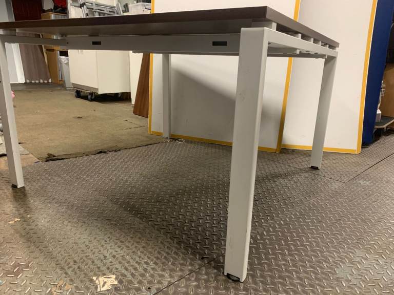 Walnut meeting table 120 x 120cm