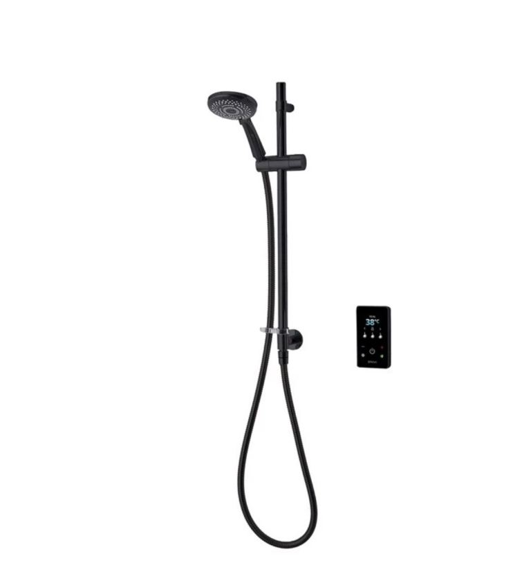 Triton ENVi Wired Thermostatic Electric Shower 9.0kW Black GEENVE93 – New & Unopened