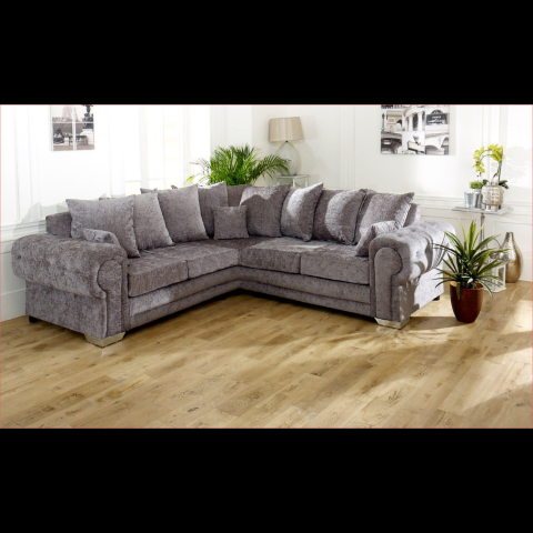 Verona 3&2 Seater Sofa Set Chenille Fabric Grey Available/Next Day Delivery/Call Us NOW