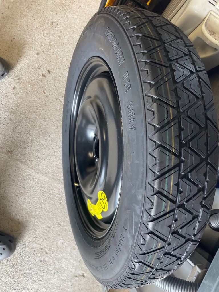 Range Rover Evoque new space saver wheel and tyre with Land Rover Jack and Brace