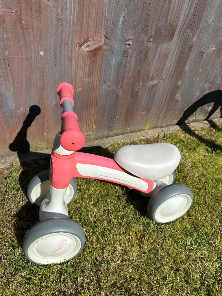 Baby Balance Bike 4 Wheels Toddler First Bike No Pedal Baby Walker