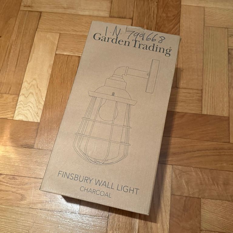 BRAND NEW Garden Trading Finsbury Wall Light (2 Available) - Outside, Charcoal Grey