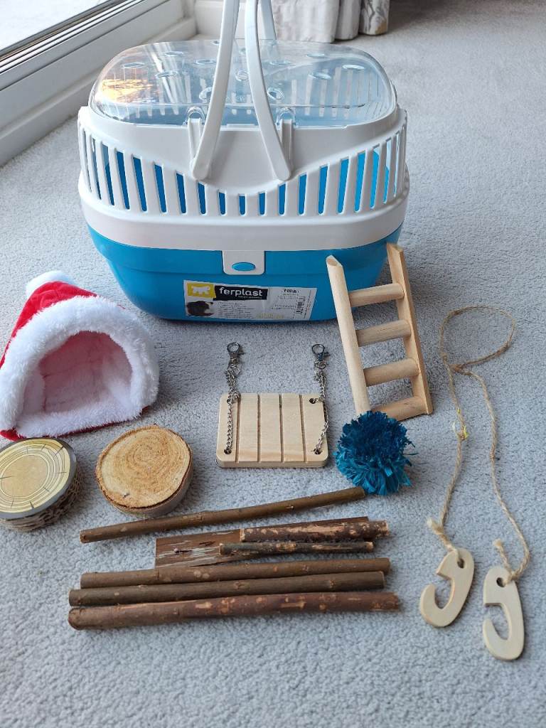 Small pet carrier and accessories for hamster