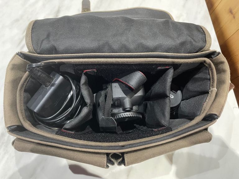 Canon EOS Digital Camera with Lenses and Bag