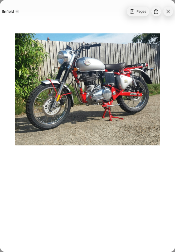 2021 ROYAL ENFIELD BULLET TRIALS BIKE 500, ONLY 2671 miles