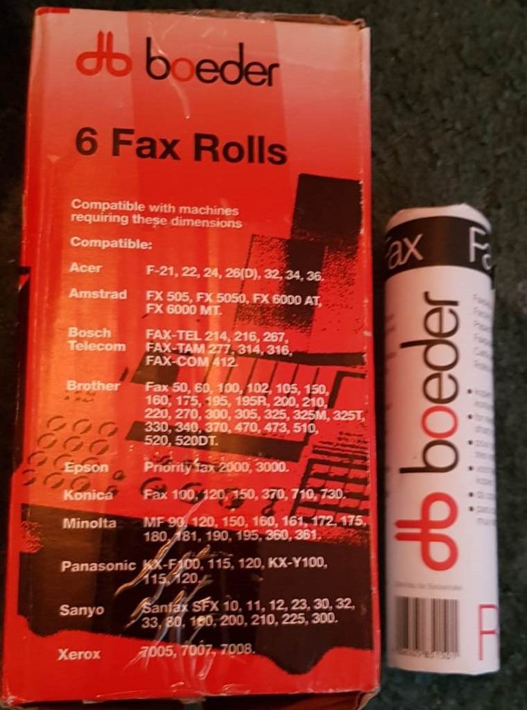 12 Rolls of paper - £5 for all 12 or £2.50 each box - Cash on collection only -Chatham