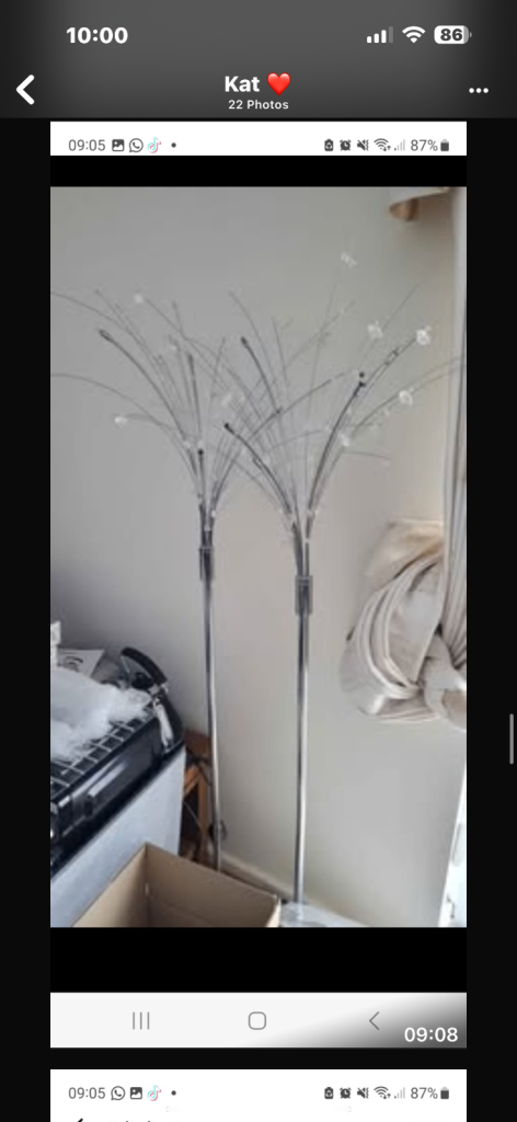 2 Lamps - fireworks style 