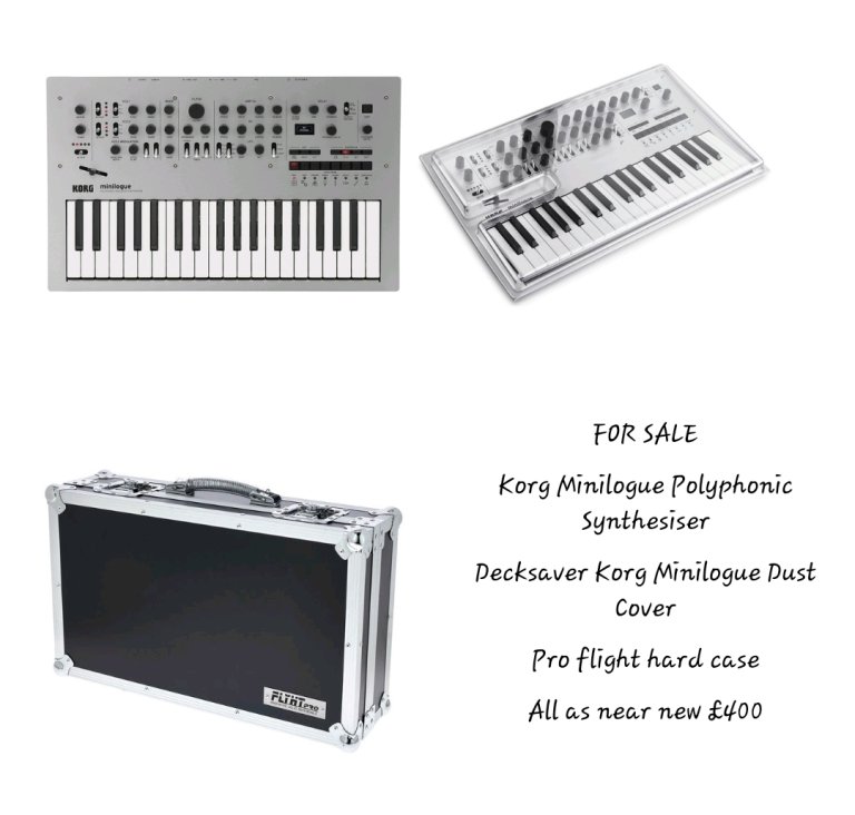 Korg Minilogue & Accessories For Sale
