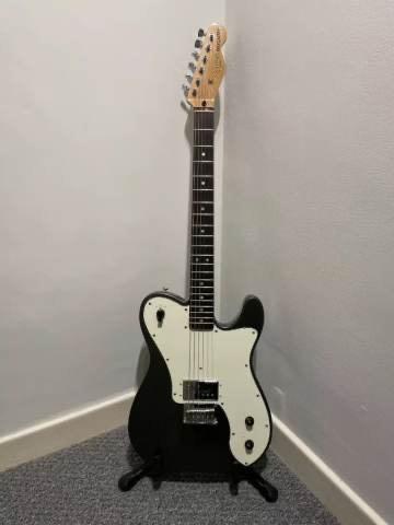 image for Squier Affinity Deluxe Telecaster Electric Guitar Paranormal Esquire mod - Charcoal Frost