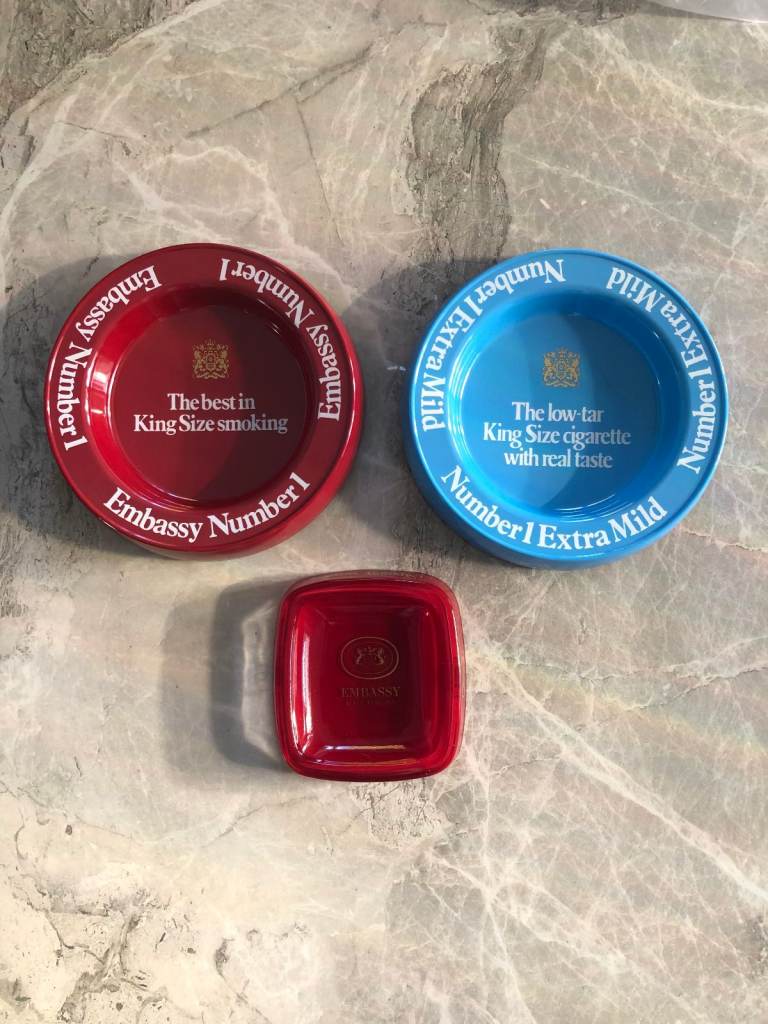 Embassy Cigarettes Pub Collectibles x 3 