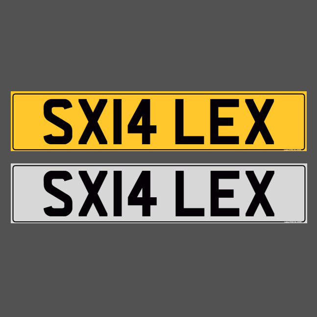 SX14 LEX - ALEX Registration Number Plate