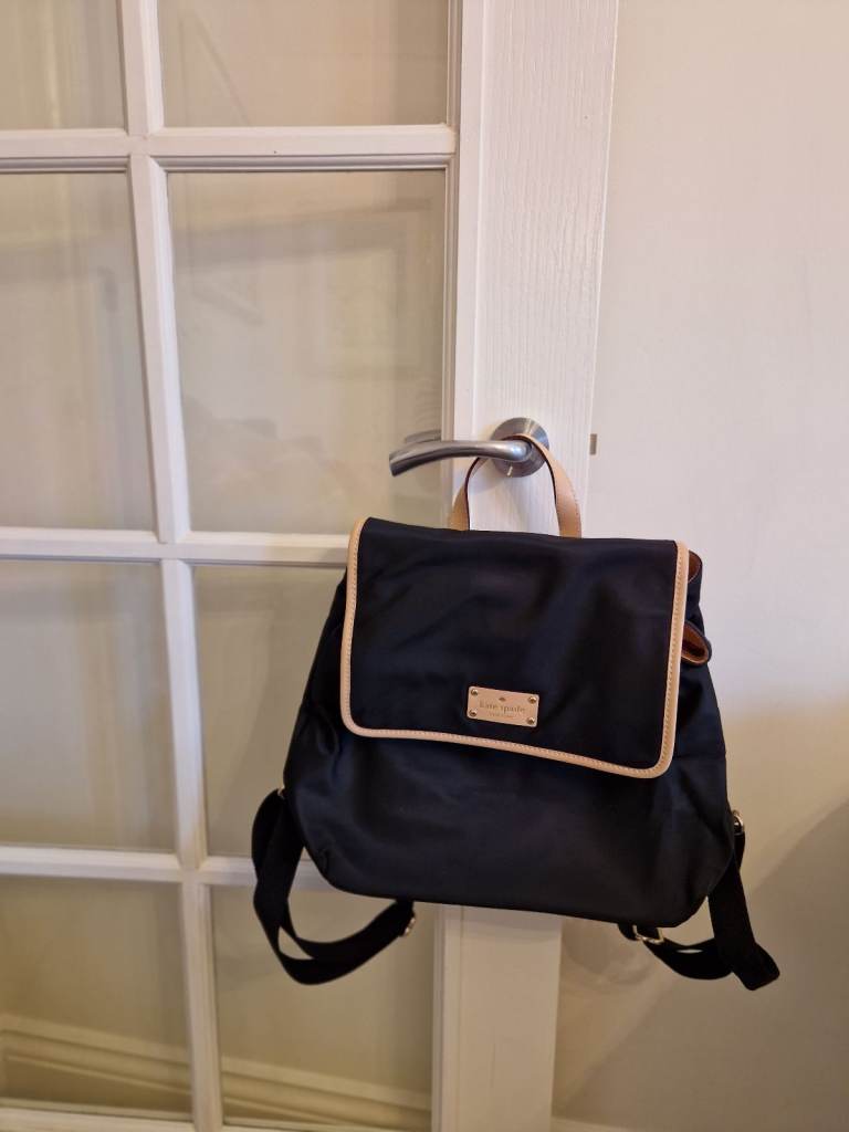 Kate Spade, new nylon black backpack