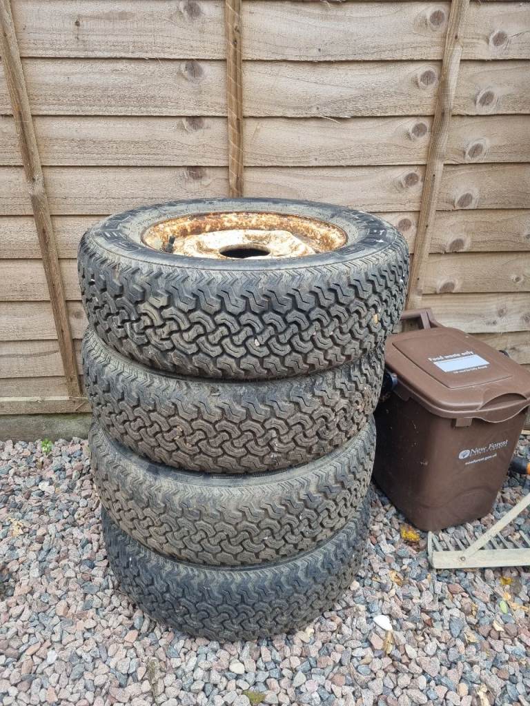 NOW SOLD Horse box trailer wheels
