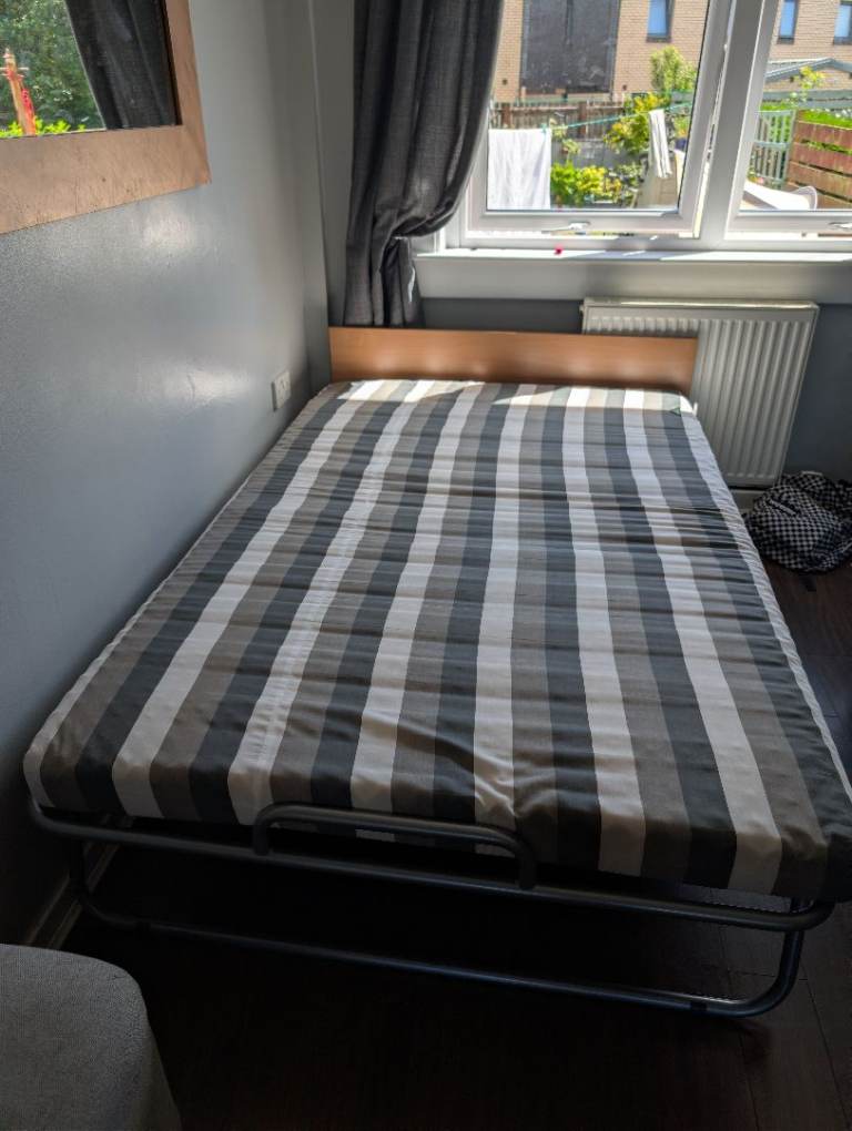 Small double folding bed
