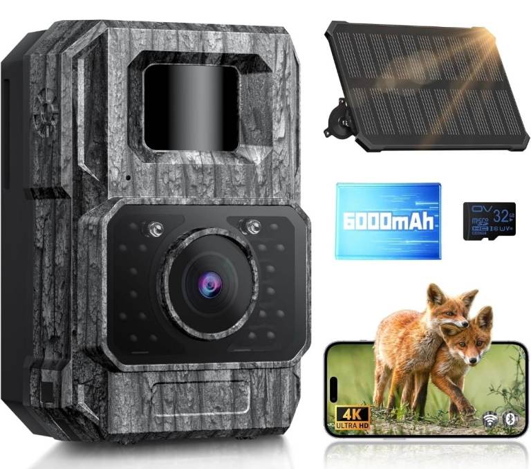 Maxdone Solar Wildlife Trail Camera 4K (RRP:£79.99)
