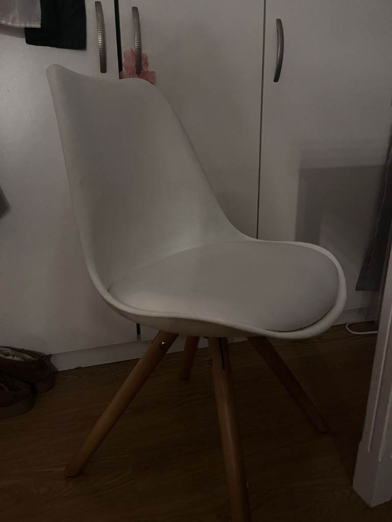 White desk chair for study