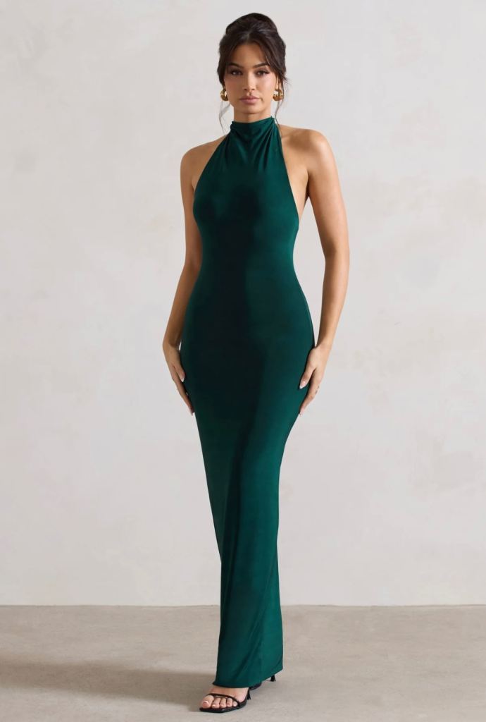 Club L - Larissa Green Maxi Dress - UK Size 8