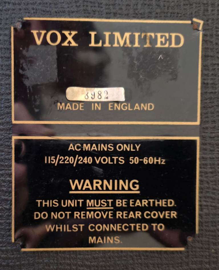 VOX AC30 Top Boost 1980 Vintage
