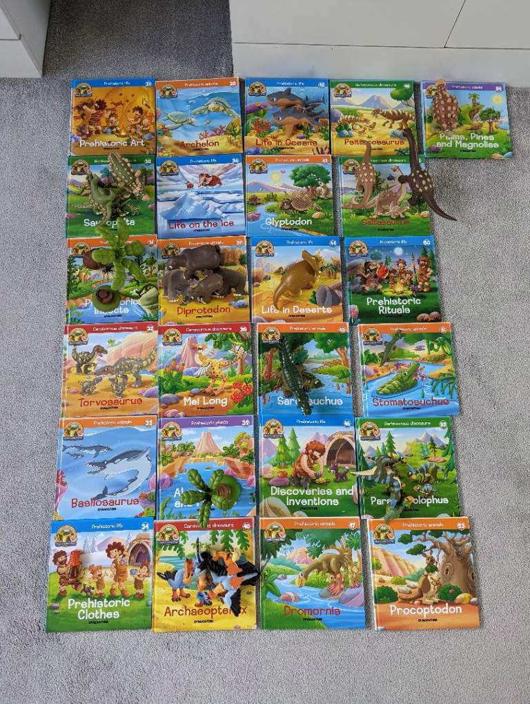 image for REDUCED -DeAgostini Prehistoric Dinosaur toys and books. S3 Bundle Joblot