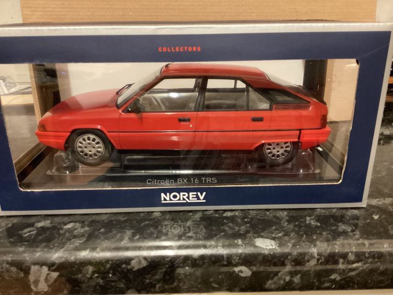 Citroen BX 1.6 trs in 1/18 scale new in box red