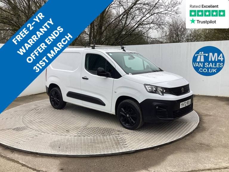 2022 Peugeot Partner BlueHDi 1000 Professional SWB A/C Premium Euro 6 SWB Panel Van Diesel Automatic