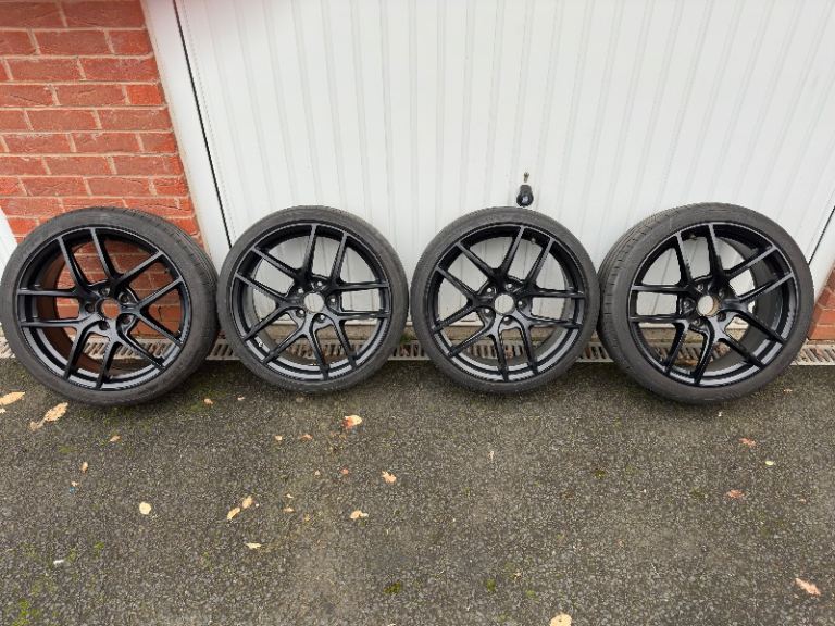 Romac Diablo Satin Black 19inch Alloy Wheels 5x120