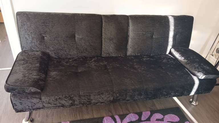 Sofa bed in black colour