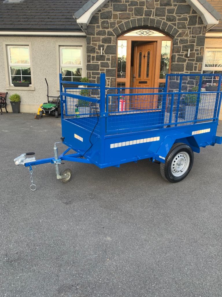 New 7x4 mesh side trailer