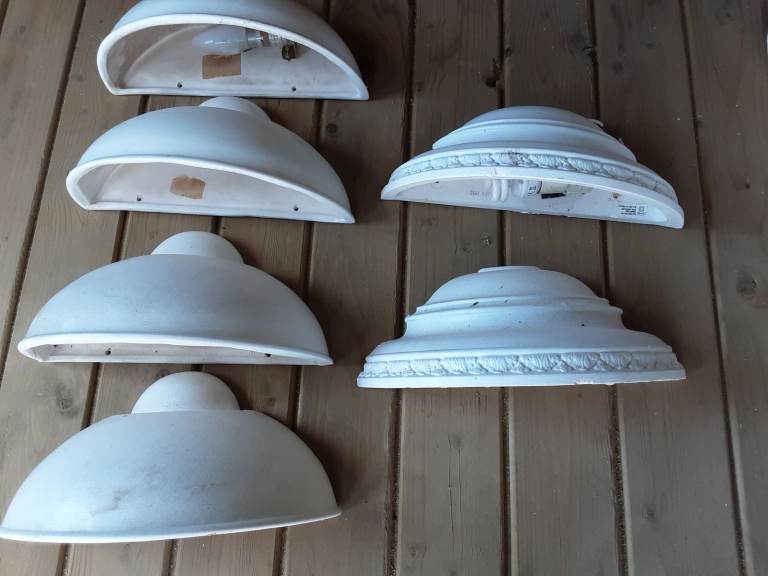 White wall lights 