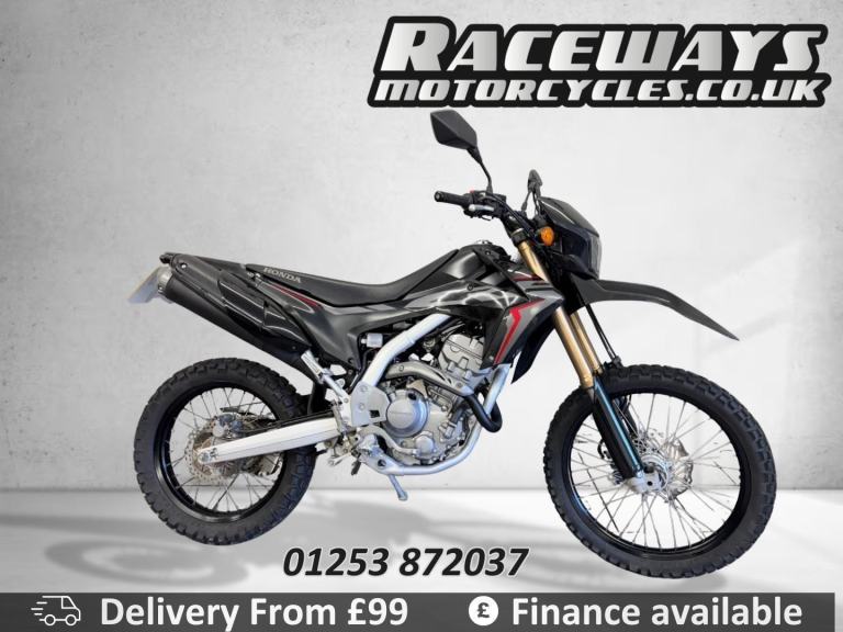 HONDA CRF250L 2020 20 REG 1,582 MILES BLACK USED MOTORCYCLE 250CC