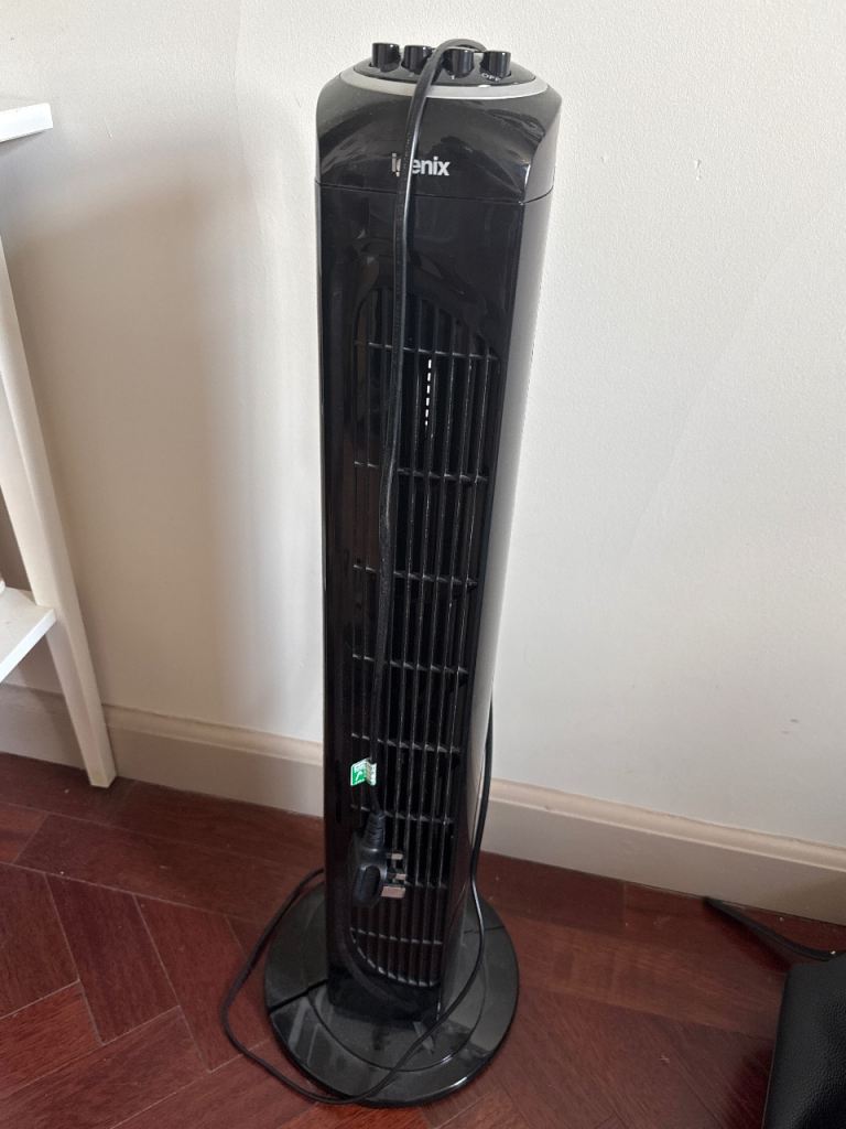 Brentix Black Tower Fan – Good Condition