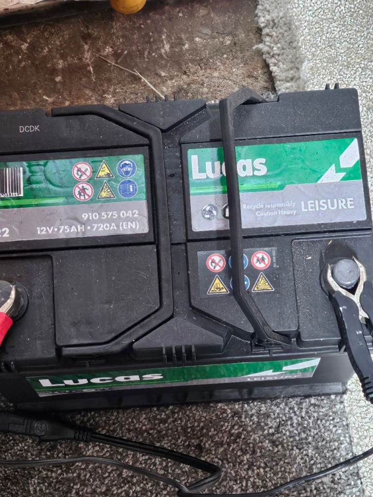 As new leisure battery 75ah 720a 