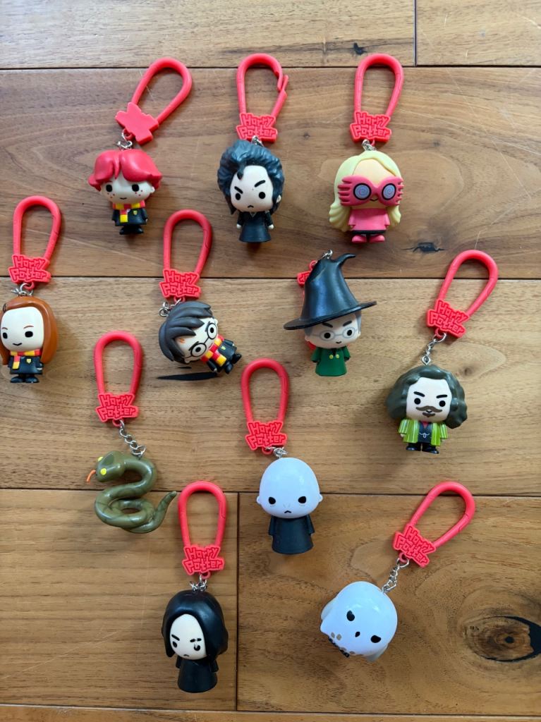 Harry Potter Keyrings - Collection of 8, Good Condition