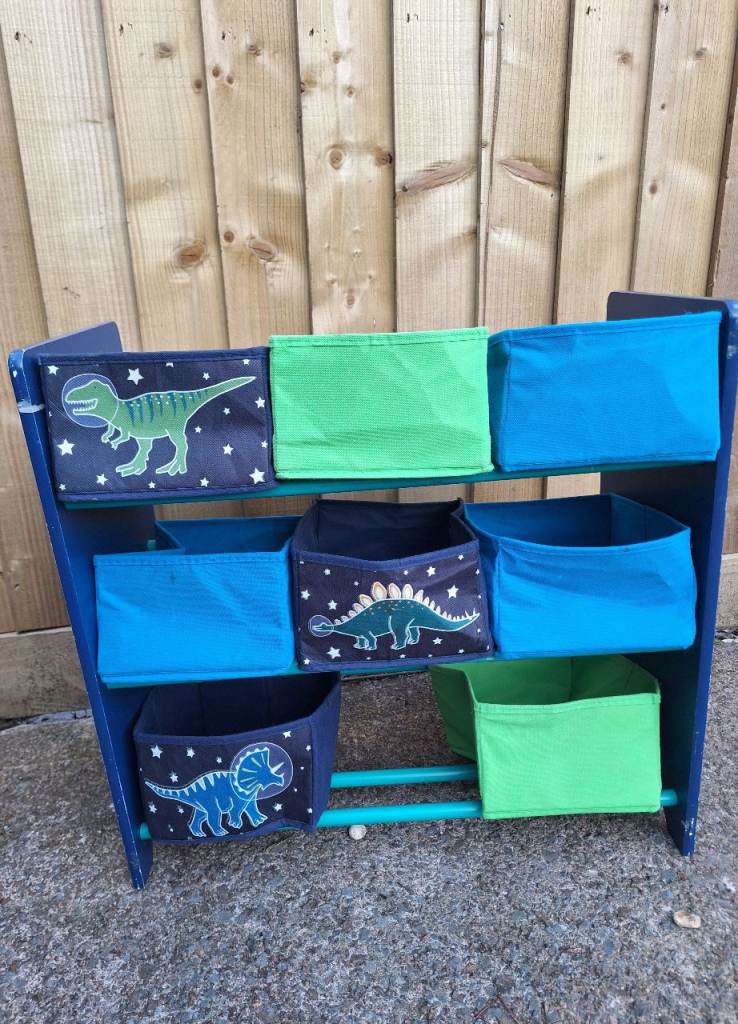 Dinosaur storage box unit